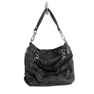 Brooke Signature Sateen Satchel Shoulder Bag Black